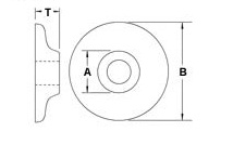 ogee Washers dimensions