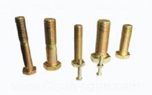 Zinc plated bolts